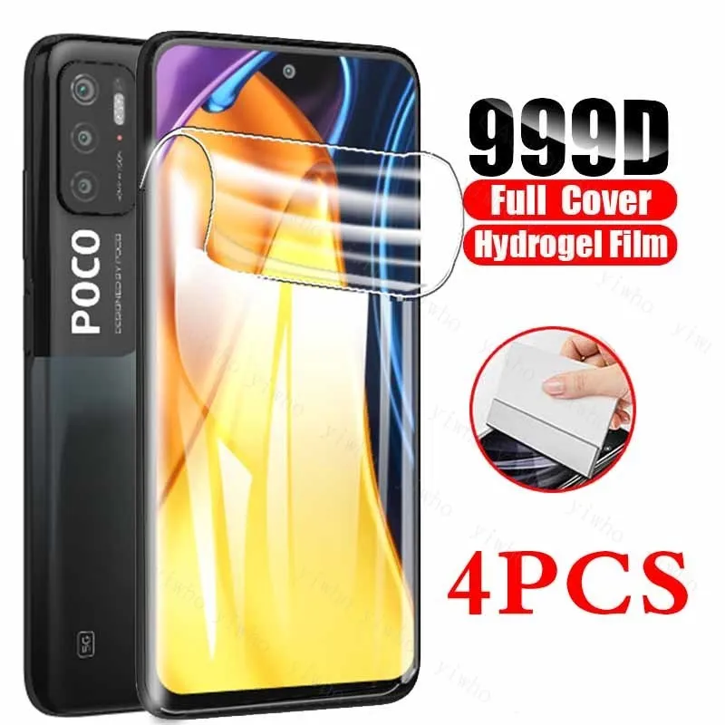 Hydrogel Film Poko M3 Pro Poco F3 X3 Pro Screen Protector Glass for Xiaomi Poco X4 NFC M3Pro 5G Pocco Pocophone X3Pro X F M 4 5