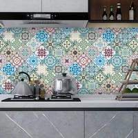 135m marble tile floor wall sticker oilproof waterproof kitchen wallpaper self adhesive stove cabinet film diy bathroom decor