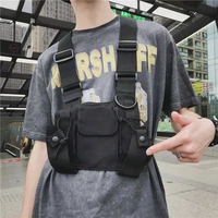 men women chest rig bag multi pocket vest hip hop streetwear functional hunting harness pack adjustable waist bag