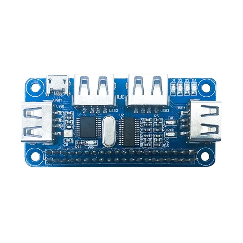 

USB Hub Expansion Board forRaspberryPi Add 4 USB Ports forRaspberryZero/ZeroW/3B/3B+