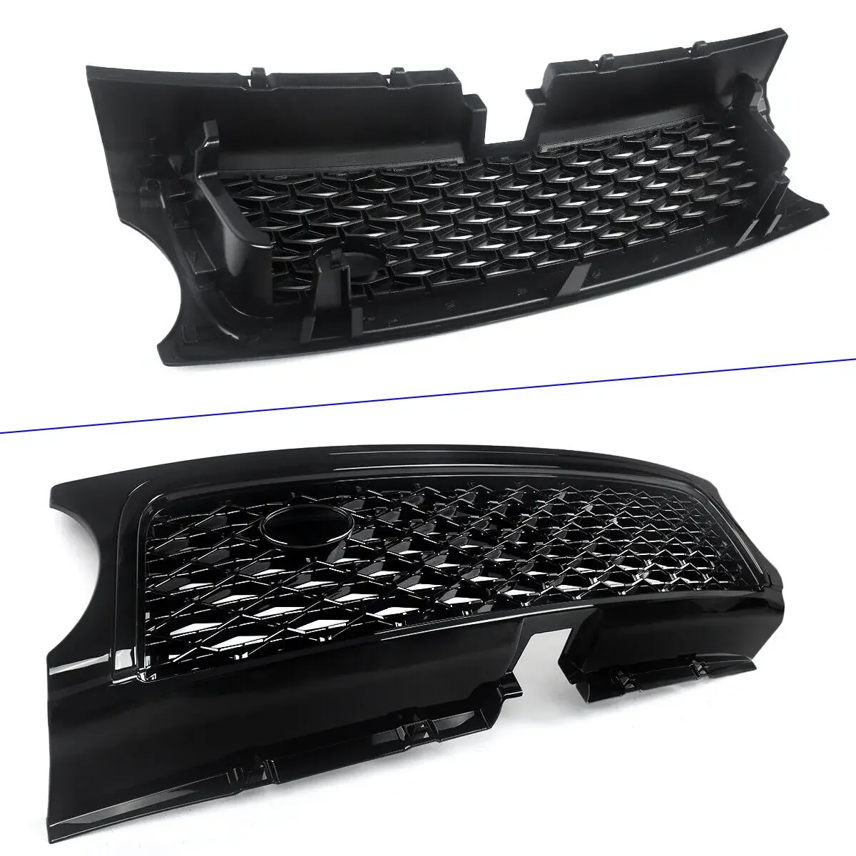 Для Land Rover Range Sport 2010 2011 2012 2013 глянцевая черная передняя решетка вентиляционные