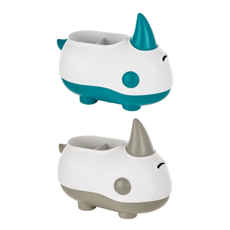 

Cartoon Creative Rhino Storage Box Multifunctional Desktop Pen Holder Pencil Display School Supply Stationery Organizer
