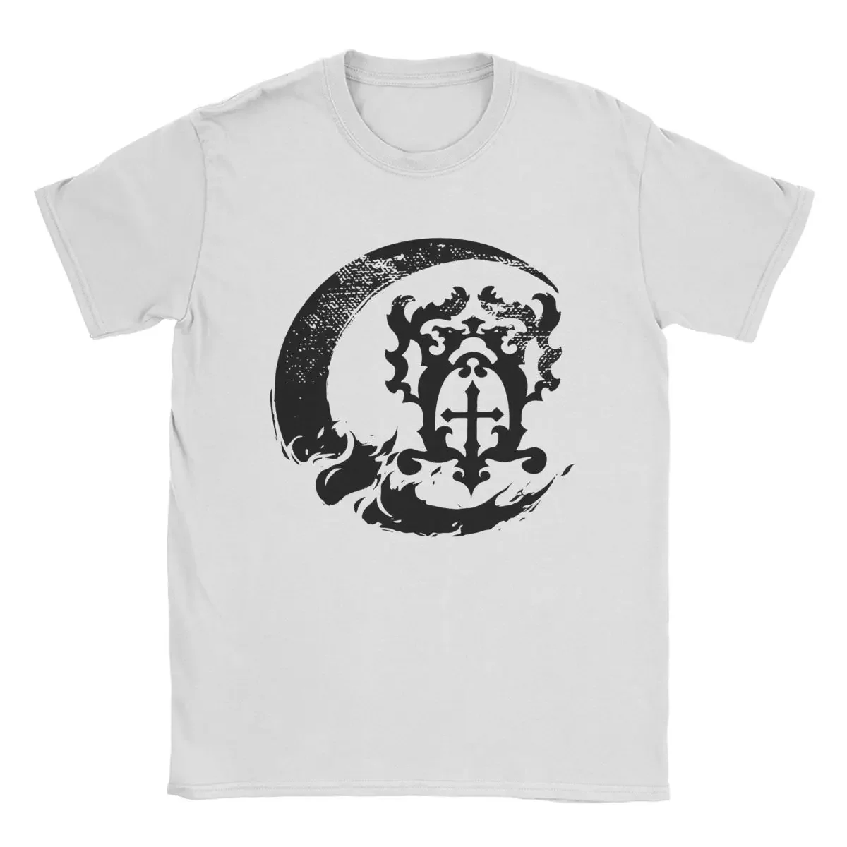 Мужская черная футболка Castlevania Belmont Crest одежда из чистого хлопка сумасшедшая с