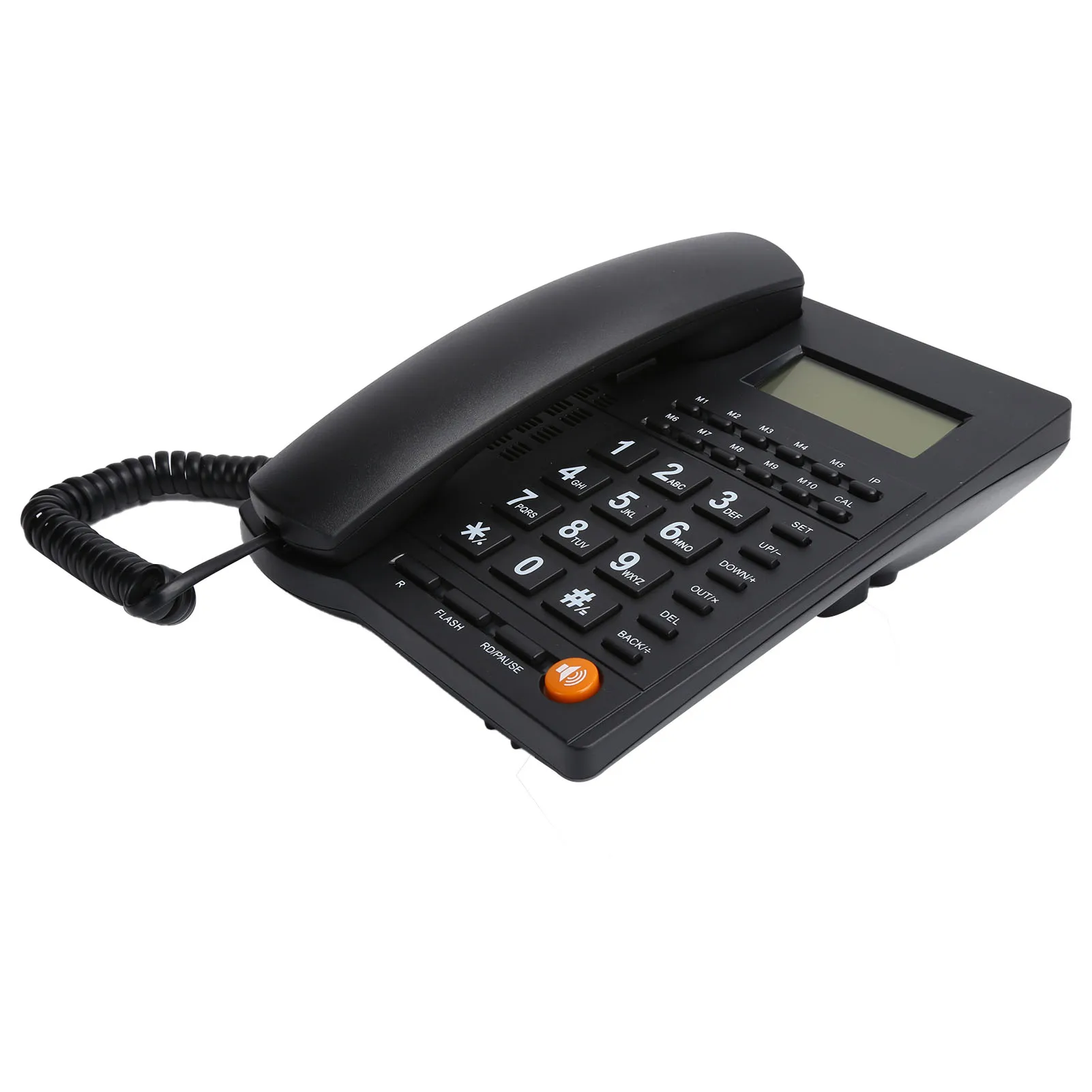Настольный проводной телефон с большой кнопкой для домашнего офиса и отеля