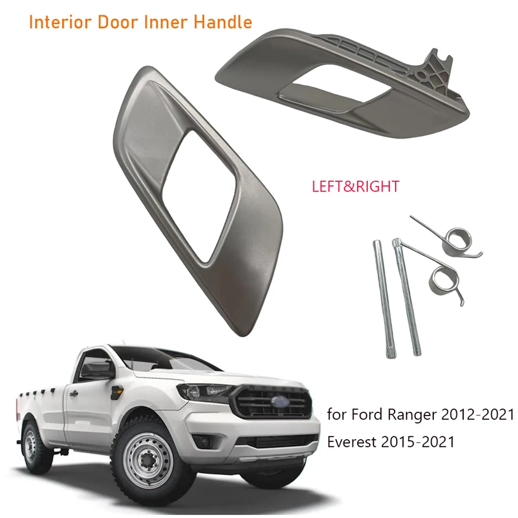 

2 Pieces Car Interior Door Inner Handle Part Inside Doors Pull Handles Modification Maintenance Replacement for Ranger 2012-2021