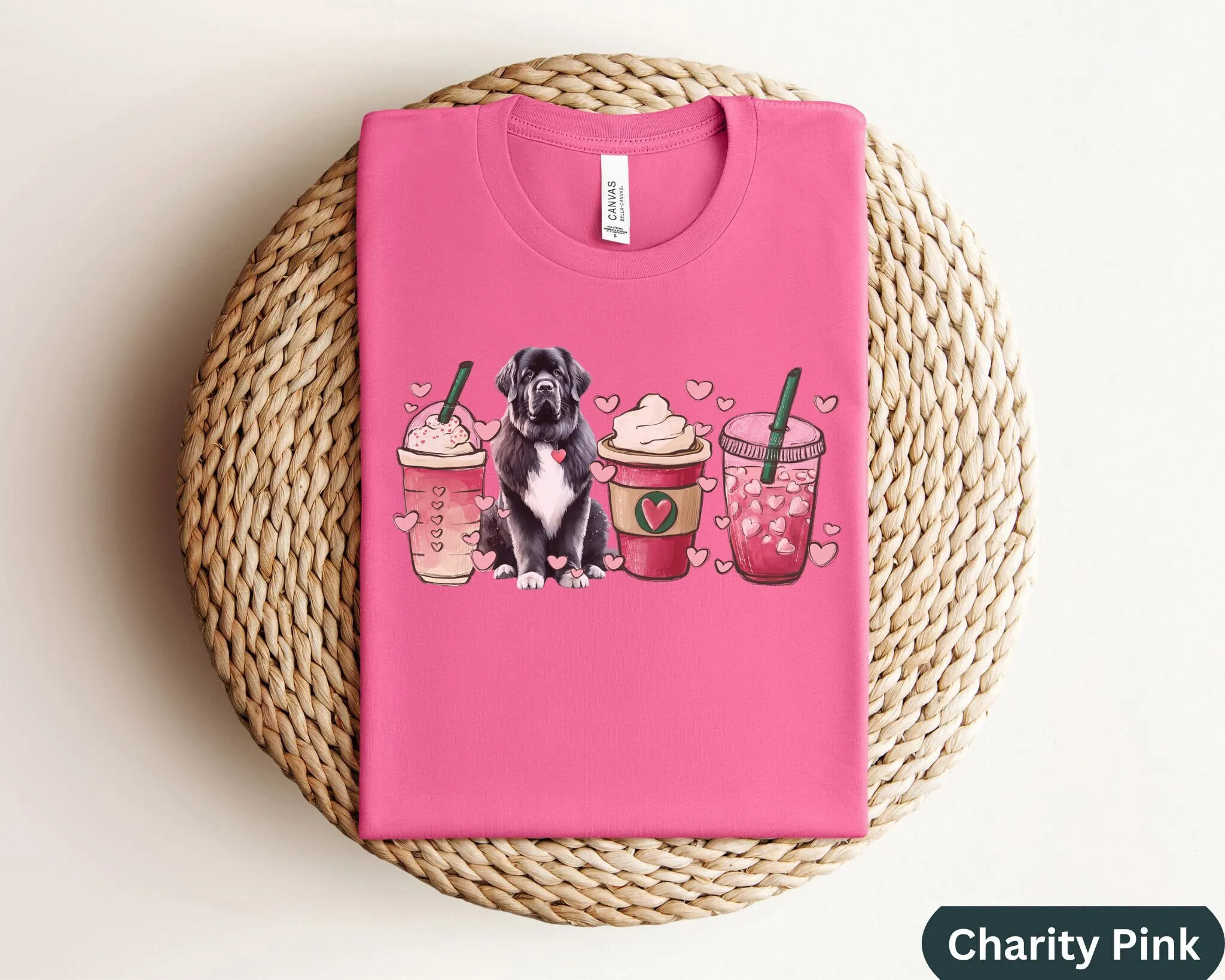 Ньюфаундленд Ньюфи День матери собаки подарок футболка для человек кофе мама