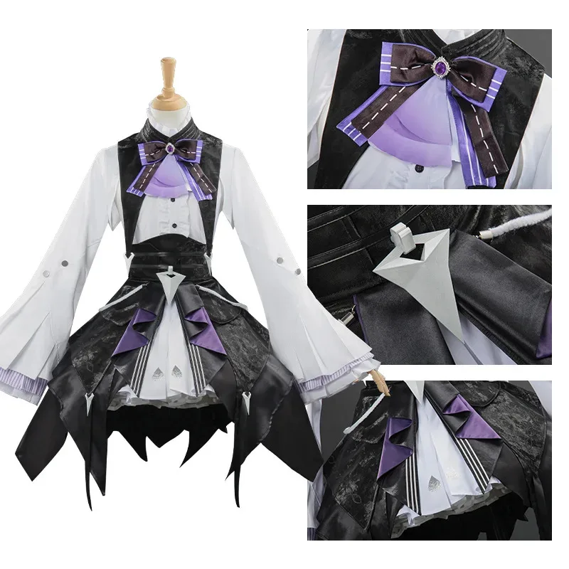 Фото Banshee Косплей Игра Zenless Zone Zero Vivian Костюм Парик Платье Униформа Головные Уборы Mockingbird Карнавальная Вечеринка Женский Ternox №5