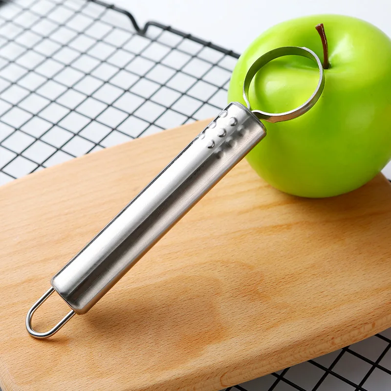 

Stainless Steel Peach Corer Remover Tool Fruit Core Remover Kitchen Gadgets for Peach Pear Peach Manual Pitting Tool