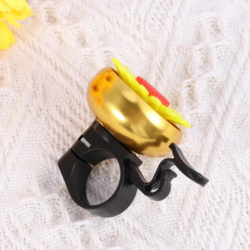 

Bell Bike Ring Kids Children Bells Shaped Sunflower Pattern Flower Cycle Accessories Cycling Ringing Parts Replacement Mountain
