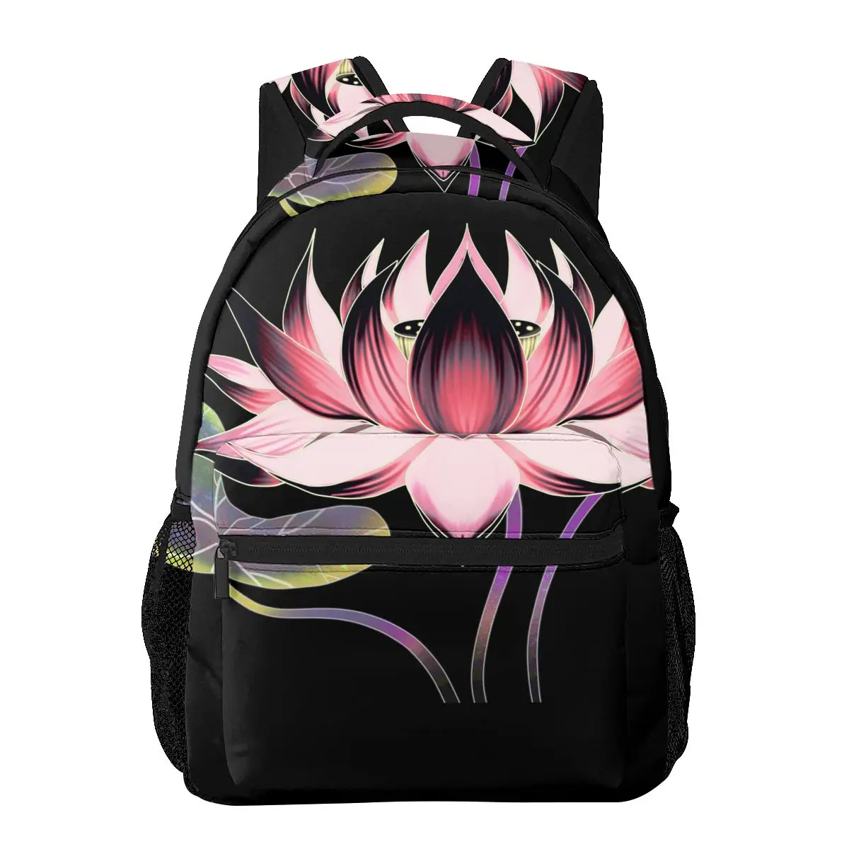 

Female Backpack Lotus Women Backpack College School Bagpack Travel Shoulder Bags For Teenage Girls