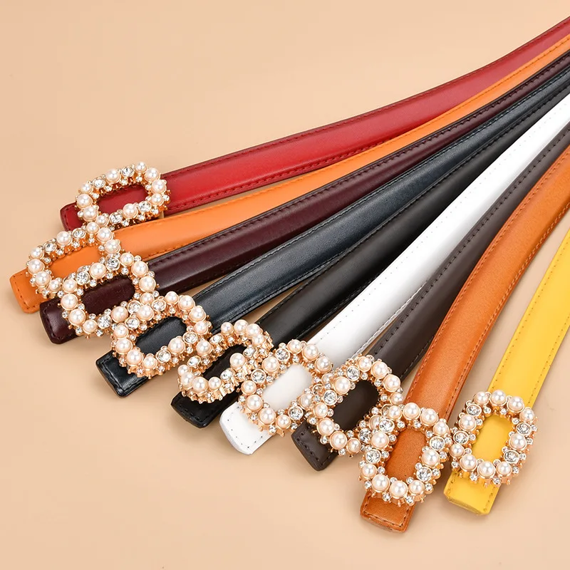 Ms luxury belts decoration with women's leather belt
