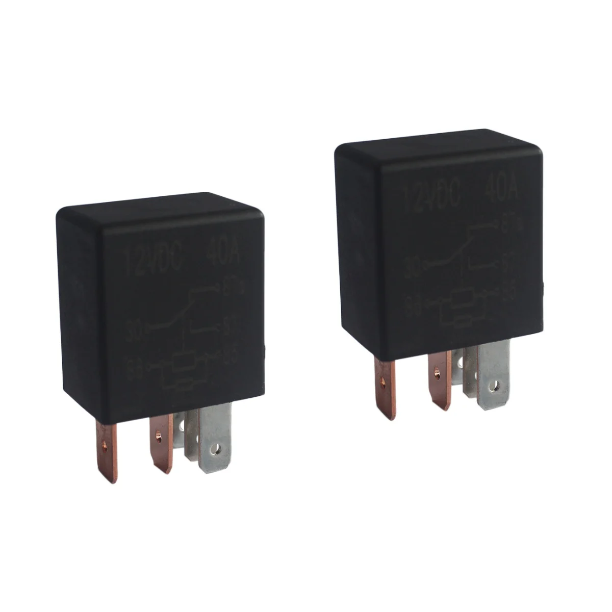 

2pcs Auto Mini Relay 5 Pin 12V 40A Relay Universal Relay for Auto Car