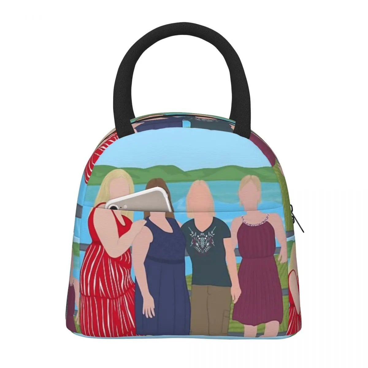 Портативная сумка для обеда Magali термобокс еды прочный холодильник ланчбокс с