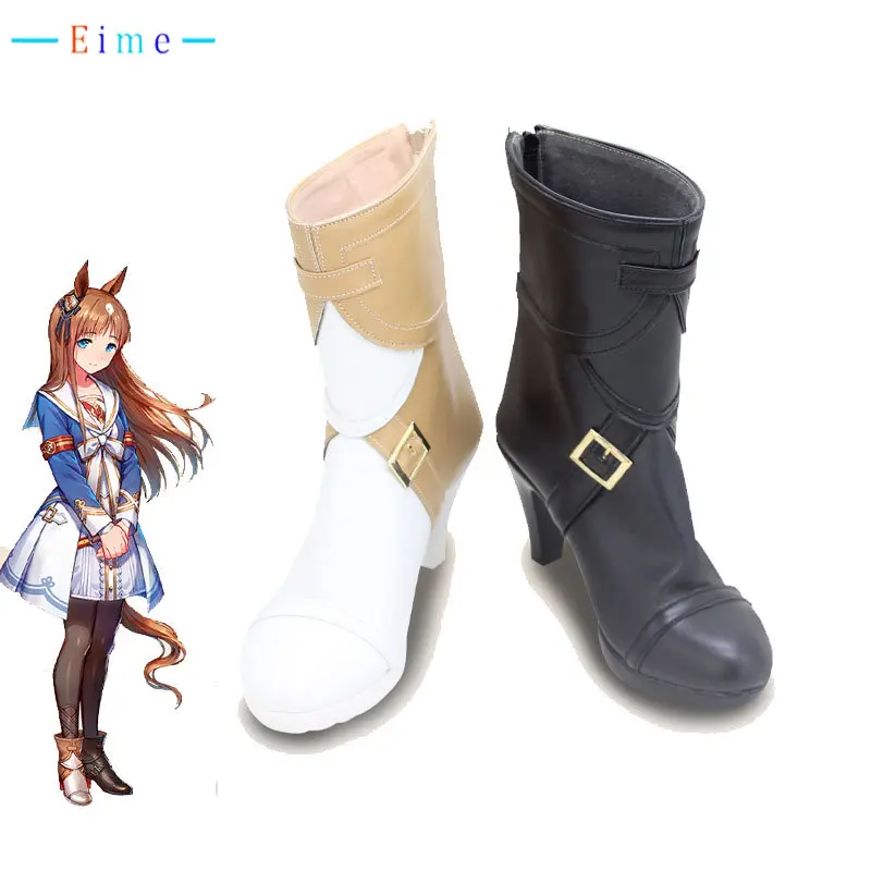 

Game Umamusume: Pretty Derby Grass Wonder Cosplay Shoes Halloween Carnival Boots Cosplay Prop PU Leather Shoes Custom Made