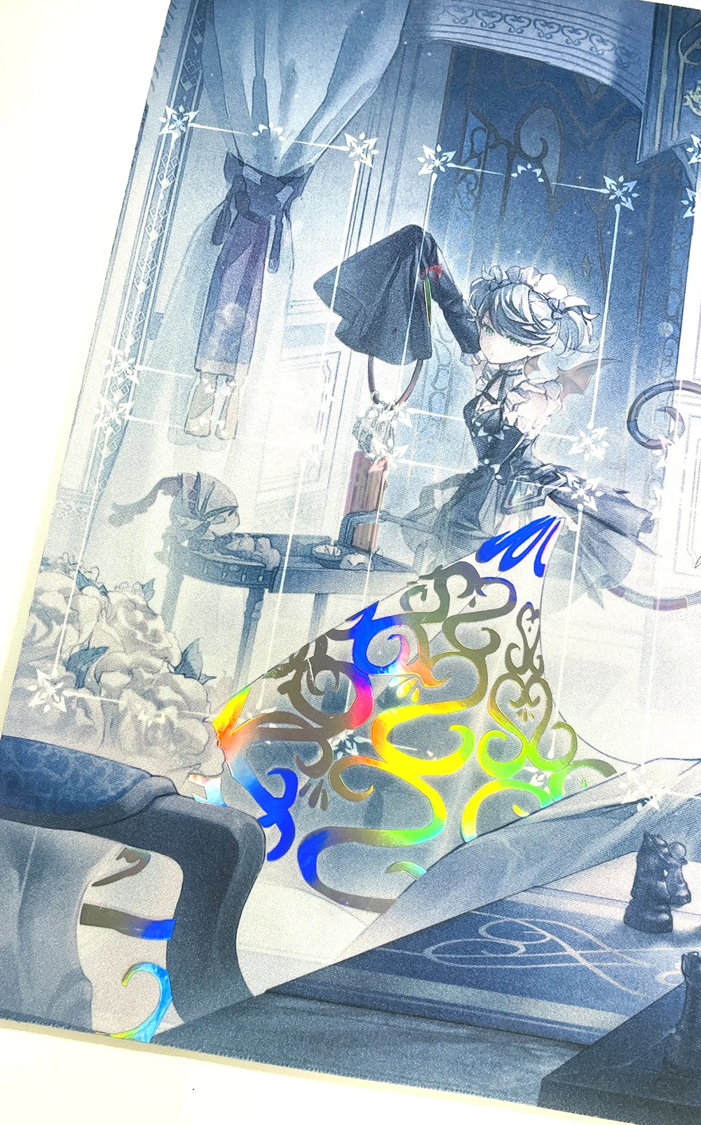 Голографический игровой коврик с невышитыми краями YGO labmarket of The Silver Castle