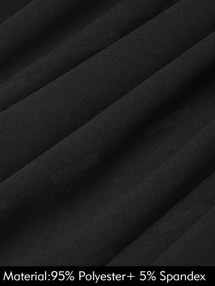 Nice-forever летние женские элегантные однотонные работать с Разделение платья Бизнес