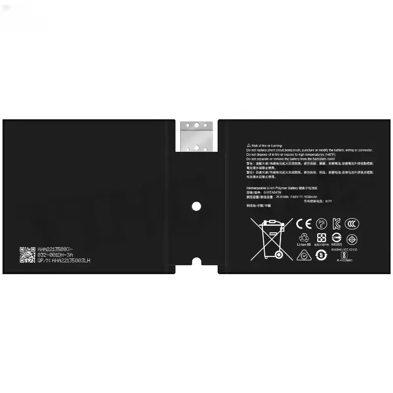 Фото Аккумулятор 7.66В 3500мАч 26.81Вт G16TA047H DYNU01 для Microsoft Surface Go 2 1901 1926 1927h, заменяющий оригинальный аккумулятор для ноутбука. №2
