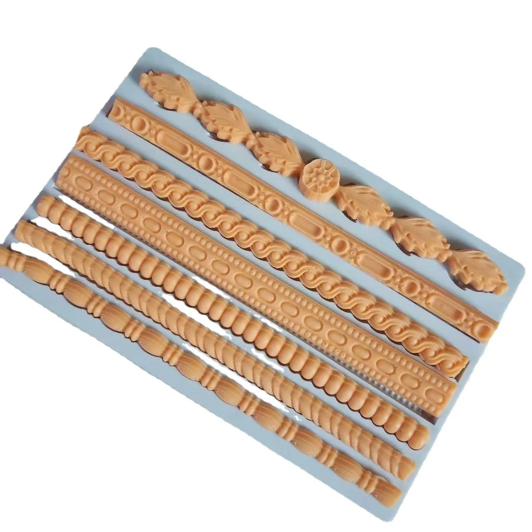 Рельефная форма для веревки в европейском ретро-стиле силиконовая кружева