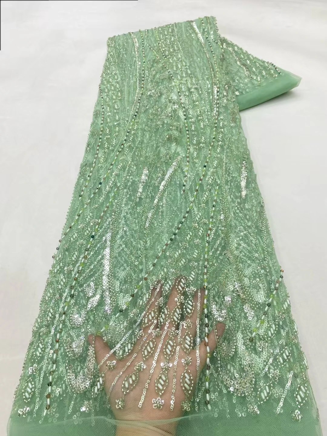 5 ярдов африканских французских бусин с блестками горячая распродажа кружевные