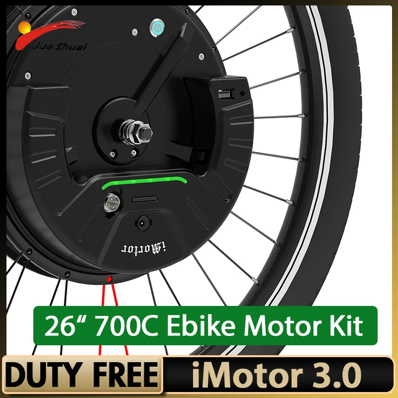 

EU Stock Imortor 350W Electric Bike Conversion Kit 36V 7.2Ah Lithium Battery EBike Brushless Gear Front Hub Motor Bicycle imotor