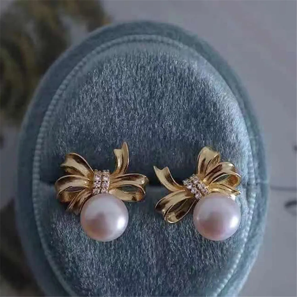 

S925 Sterling Silver Pearl Beads Stud Earrings Setting Base Diy Jewelry Making Findings&Components