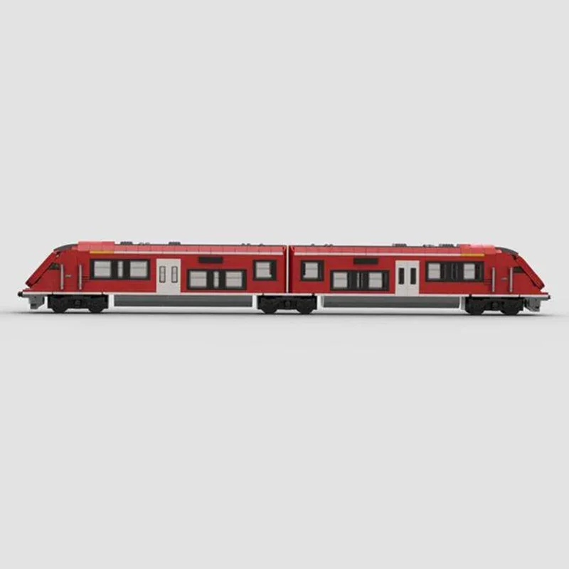 Модель городского поезда Moc строительные кирпичи BR 159 - европейская технология