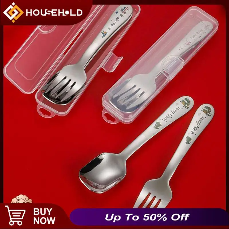 

Lovely Cute Rabbit Spoon Fork Cartoon Flat Headed Spoon Monster Car Children Tableware