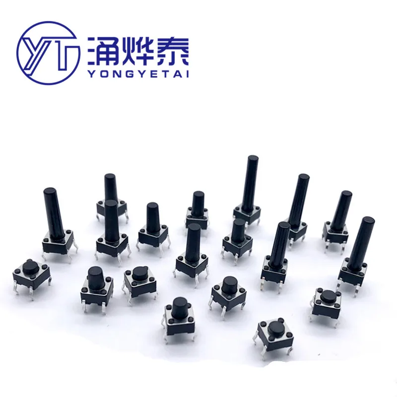 

YYT 20 шт. 6*6 DIP tact switch 6*6*4,3/5/6/7/8/8. Кнопка платы индукционной плиты 5/9/10/11/12/13/14/22 мм