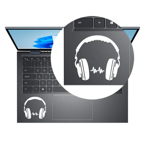 DJ-наушники, музыкальный трекпад, наклейка, Виниловая наклейка для ноутбука Macbook Air 13 Pro 14 16 Retina 12 15 дюймов Mac Skin HP, декор для ноутбука