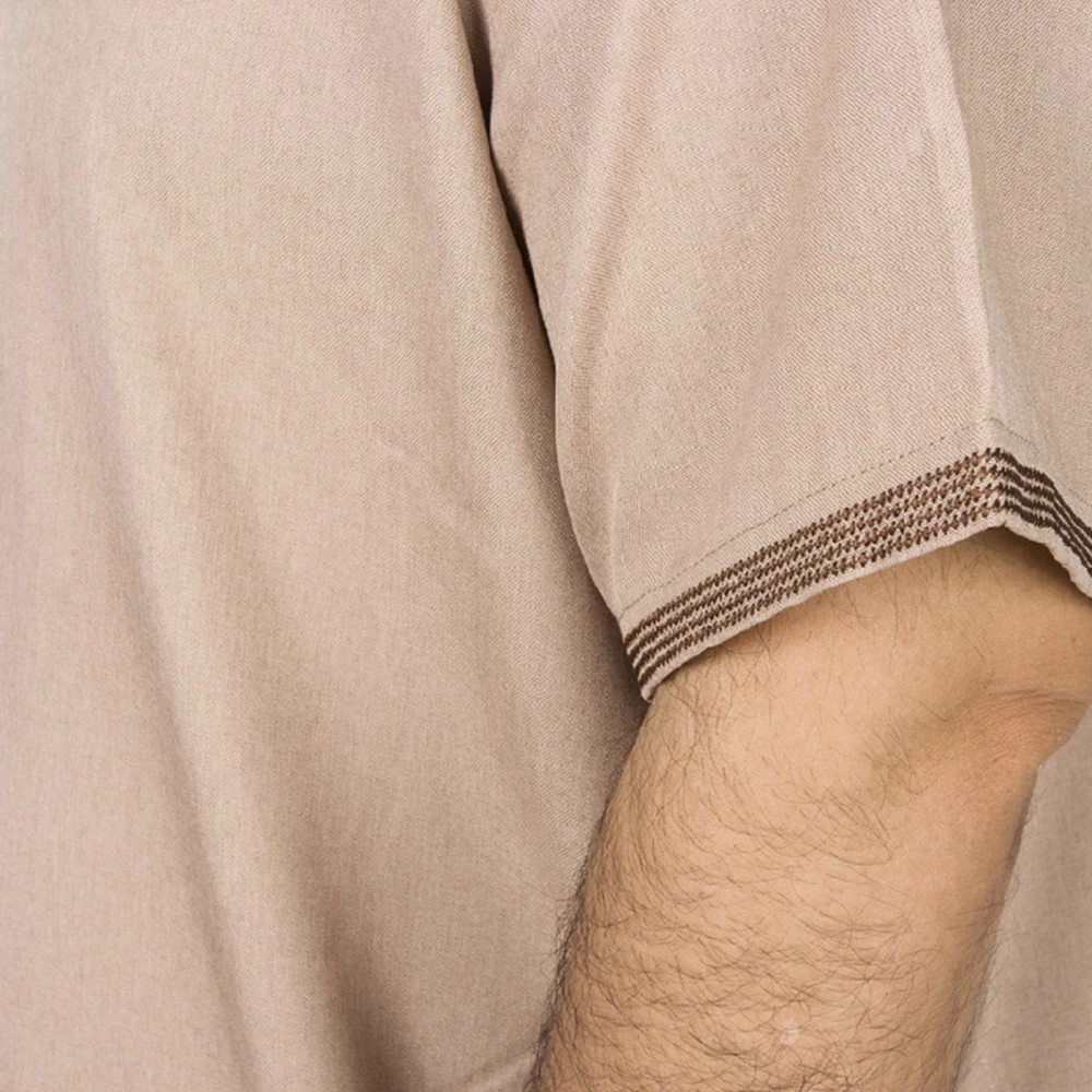 Muslim Fashion Men Robe Pakistan Arabic Abaya Jubba  Thobe Ropa Islamica Hombre Kaftan Islamic Clothing Bonnet Homme Musulman