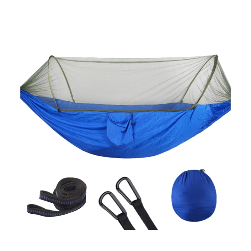

Hammock With Anti-Mosquito Outdoor Double Nylon Parachute Cloth Camping Mosquito Hammock Control Hammock Canopy