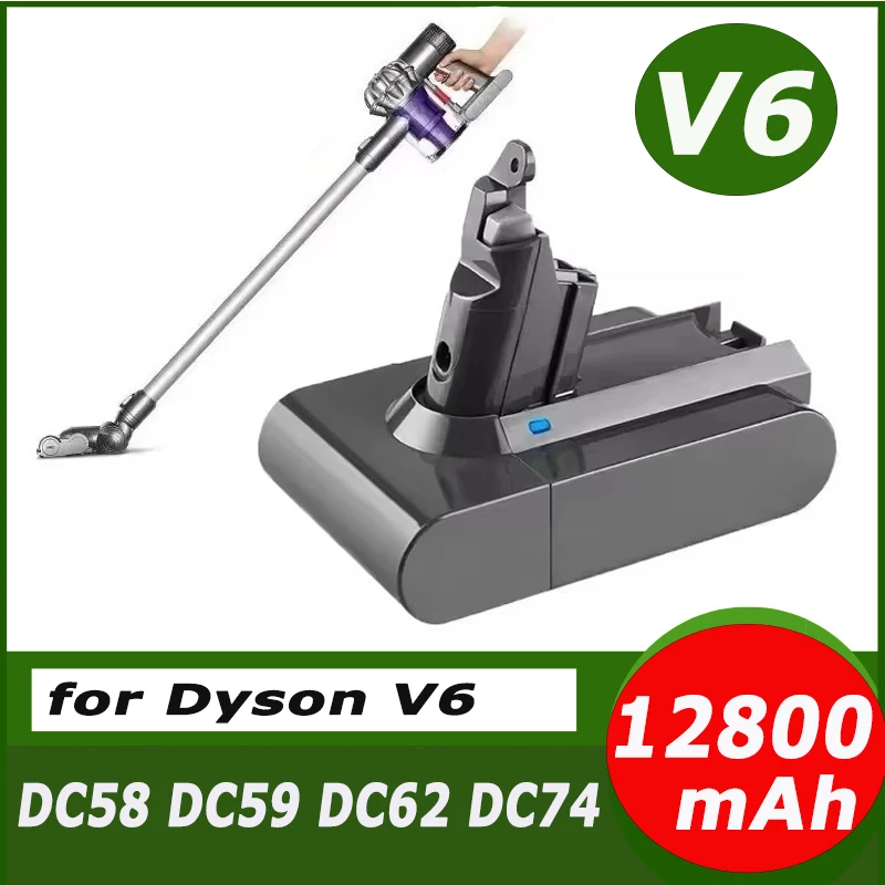 Фото 100% Оригинальный литий-ионный аккумулятор 21.6В 38000мАч для пылесосов Dyson V6 DC58 DC59 DC62 DC74 SV09 SV07 SV03 965874-02 L30 №1