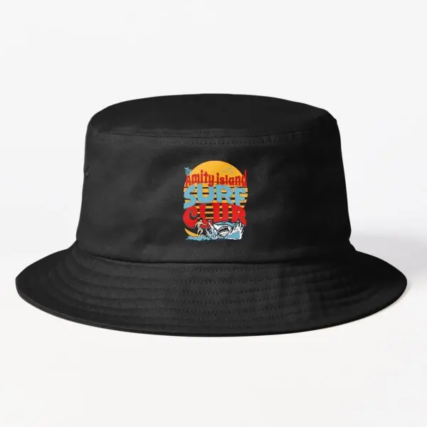 

Amity Island Surf Club Bucket Hat Bucket Hat Casual Solid Color Outdoor Fishermen Sport Fish Boys Cheapu Fashion Hip Hop Black