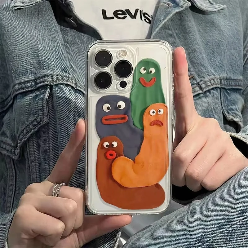 Прозрачный чехол для iPhone 16 15 14 13 12 11 Pro Max XS X XR 7 8 SE