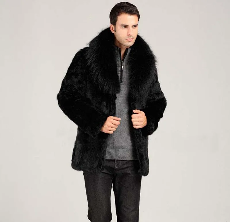 Fox Fur Grass Autumn and Winter Manufacturers Wholesale Men's Jackets High-end Men