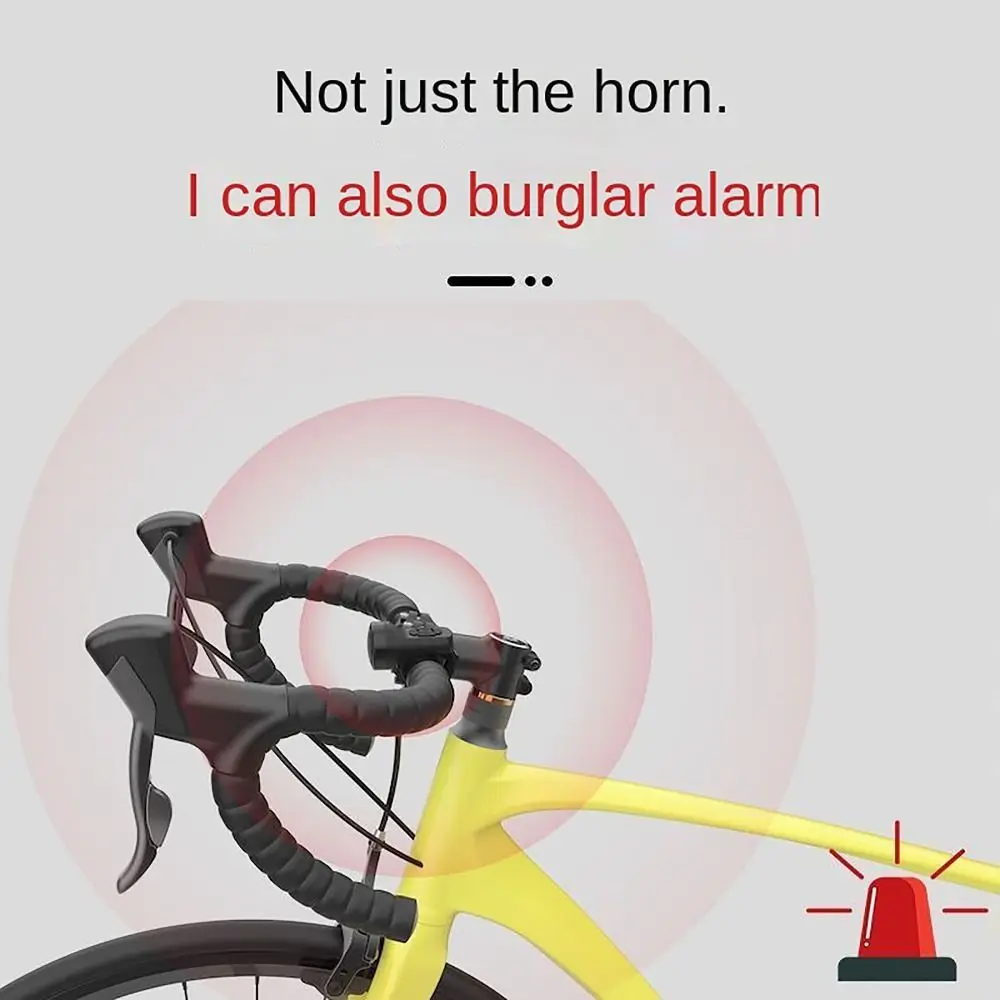 Электрический звонок для велосипеда с зарядкой через USB 4 звука 120 дБ