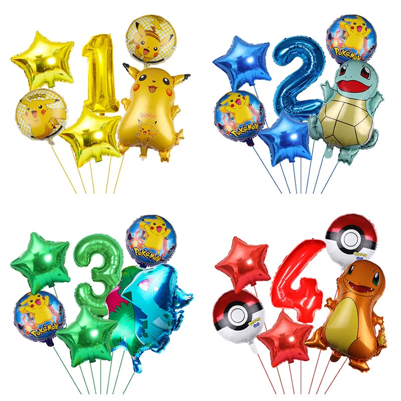 6 шт. детские игрушечные фигурки в виде покемона Пикачу | Дом и сад