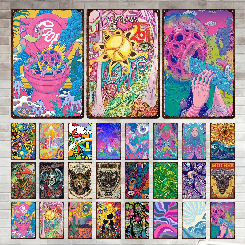 Разноцветный абстрактный металлический знак, винтажное металлическое оформление стен для бара, паба, декоративный Декор для гостиной, дома Разноцветный абстрактный металлический знак, винтажное металлическое оформление стен для бара, паба, декоративный Декор для гостиной, дома