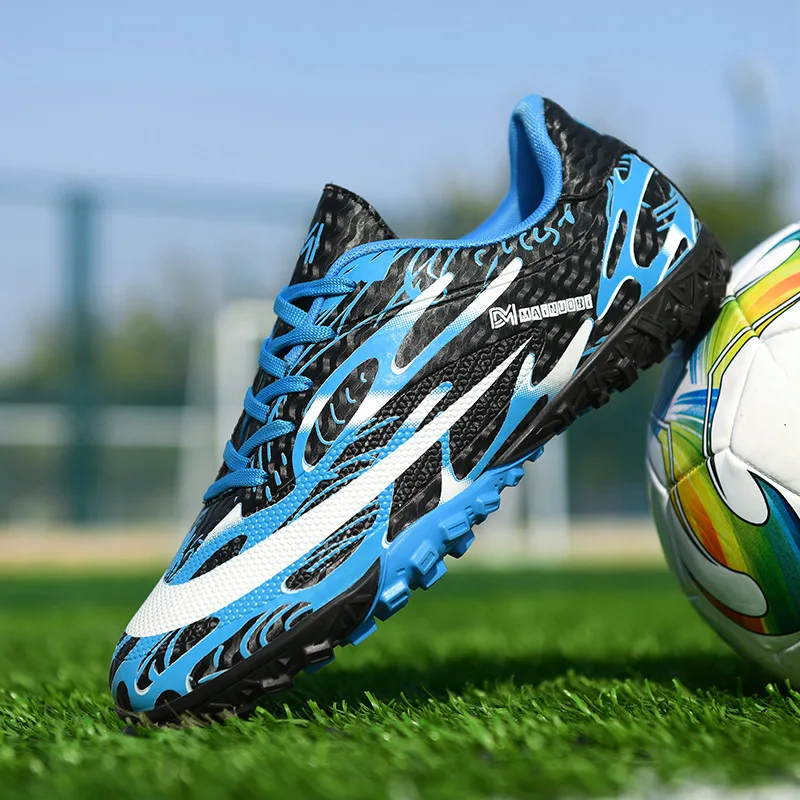 Original Indoor Football Boots For Kids Boys Football Shoes Men Non-slip Grass FG/TF Soccer Cleats Futsal Training Sneakers Men