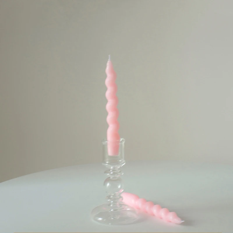 

Glass Candle Holder Decor For Home Decoration Pillar Candle Holder Candle Sticks Holder Tapered Candle Holder Black Clear White