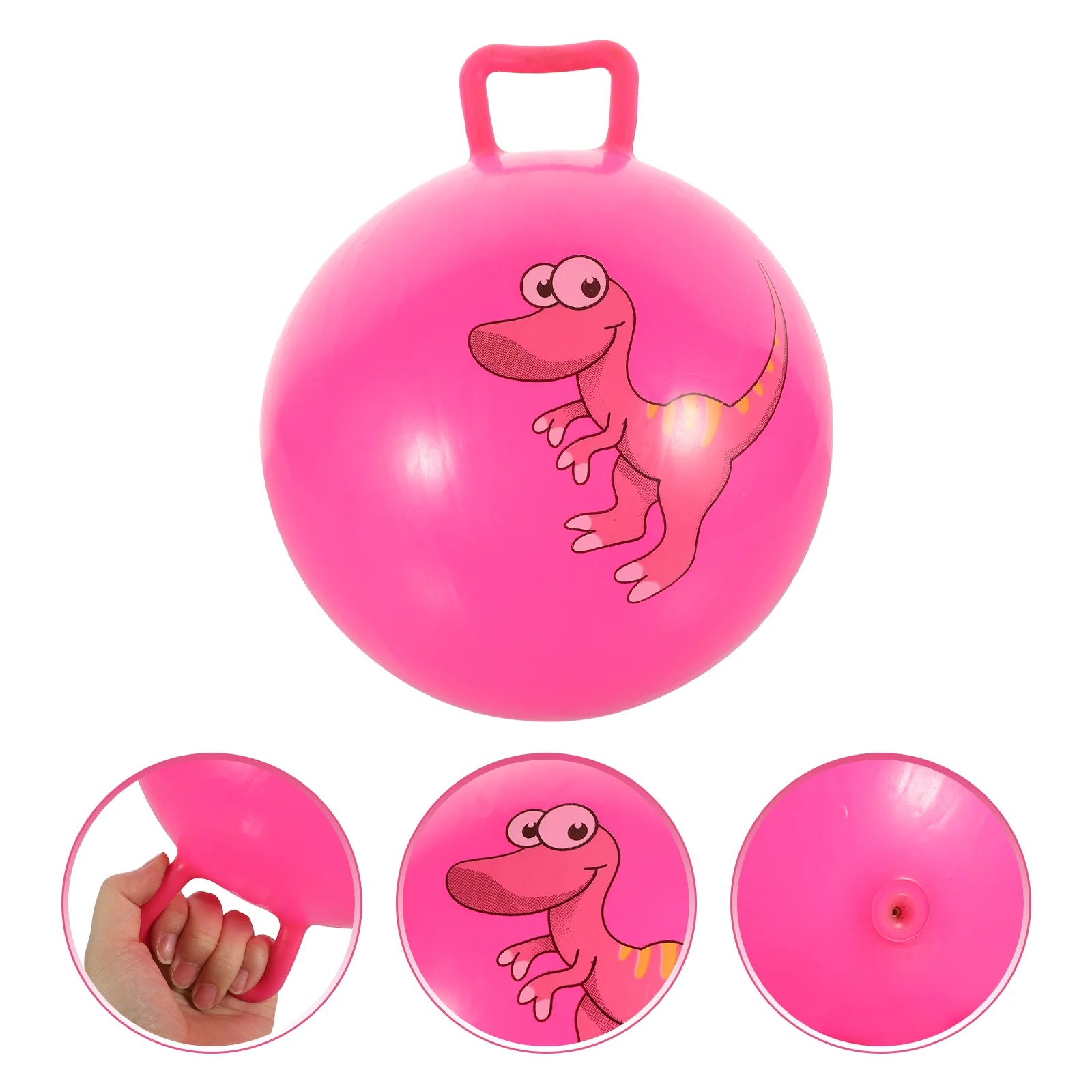 

Hopper Ball Exercise Toy for Kids - 25cm Bouncy Balance Ball with Handle (Random Color)