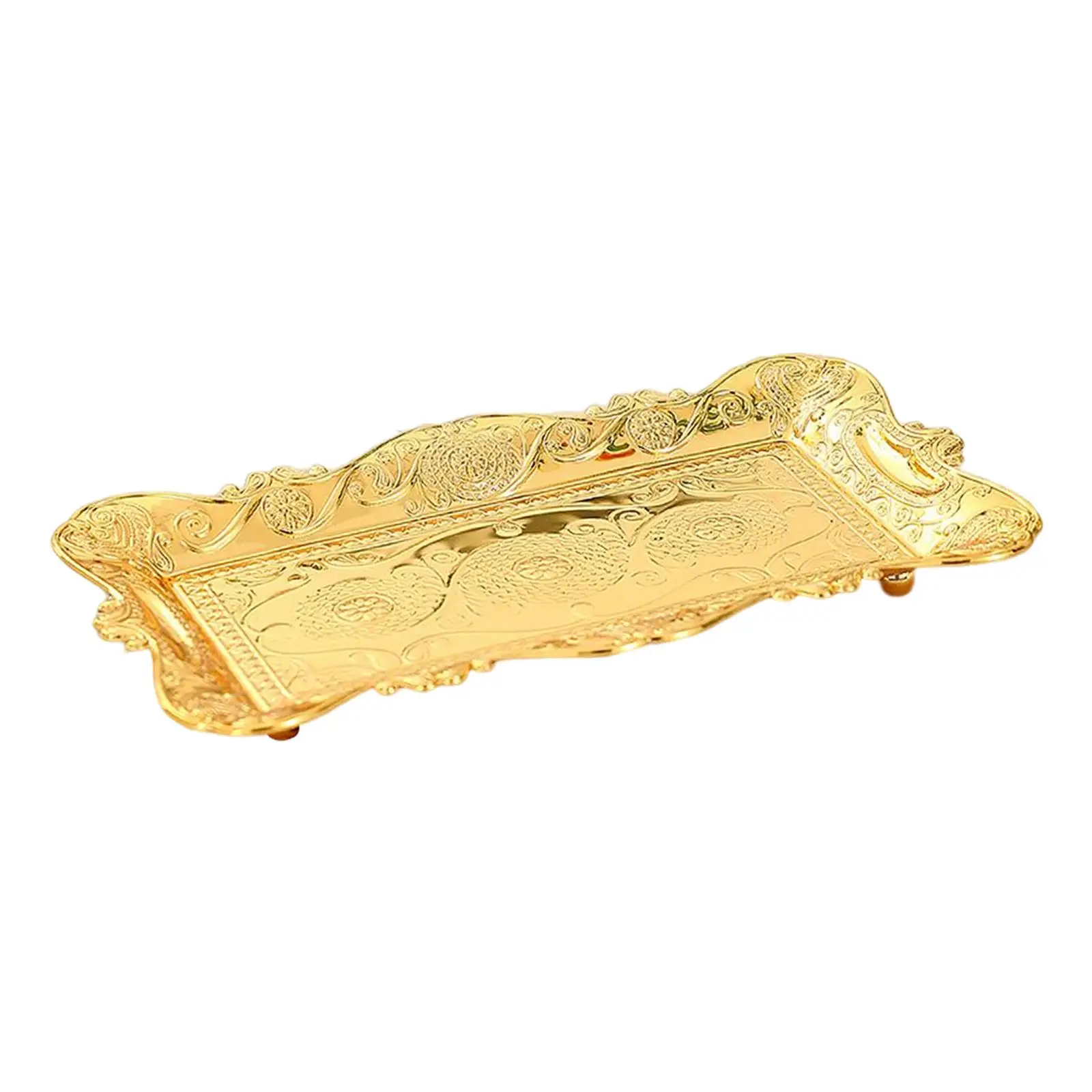 

Iron Golden Fruit Tray Countertop Organizer Fruit Holder Portable Cupcake Stand Golden Fruit Plate Household Kitchen Restaurant