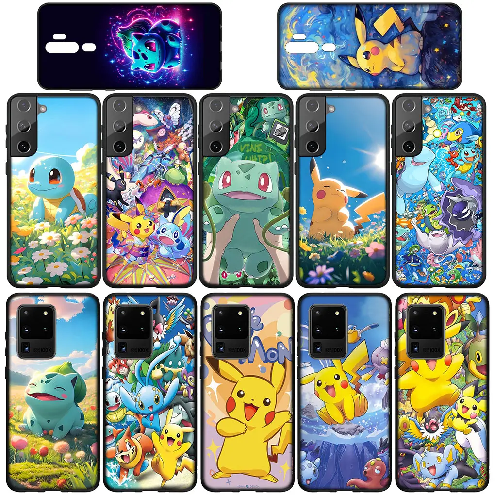 Squirtle P-Pokemons GO P-Pikachus Cover Phone Case for OPPO A17 A15 A16 A53 A79 A96 A95 A94 A74 A78 A58 A38 A57 A77 A40 A80