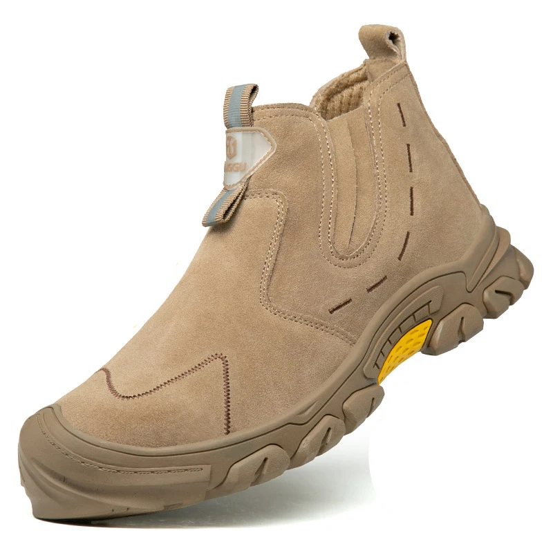 Мужская мода стальные носки рабочие защитные ботинки сварочная обувь из