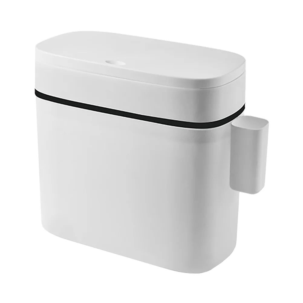 

Trash Can Garbage Bin Waste Container Kitchen Wastebasket Basket Bathroom Containers Slim Lids Lid Rubbish Press Paper Home Bins