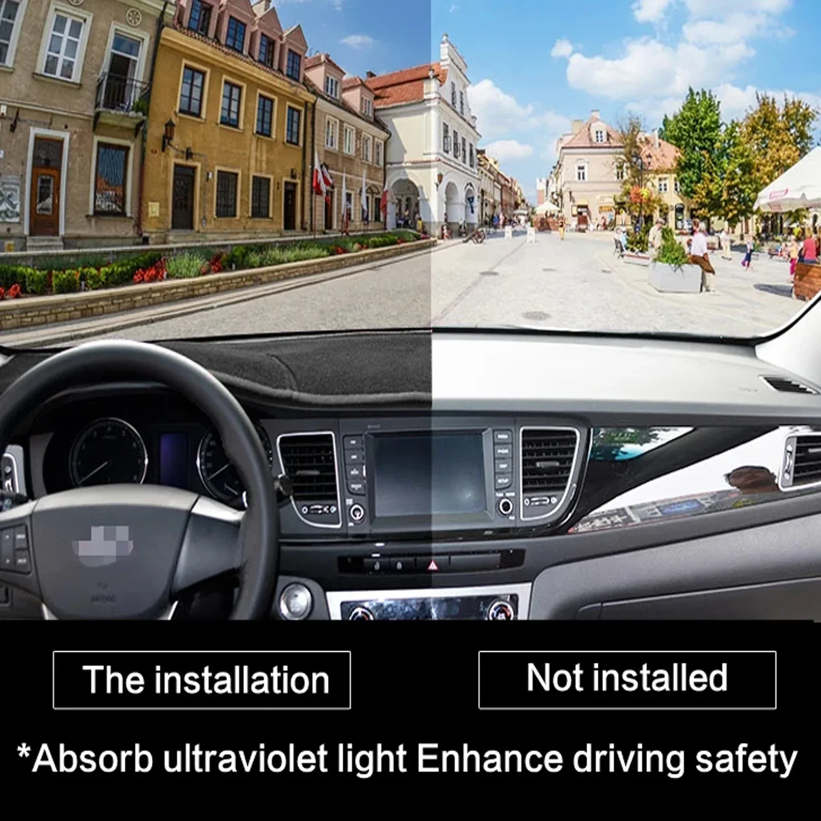 Для Hyundai Kona 2024 2025 2026 (без HUD) коврик для приборной панели автомобиля, аксессуары, солнцезащитный козырек, защитный ковер, коврик для приборной панели (art.: 3920ce5306a67) - 3920ce5306a67
