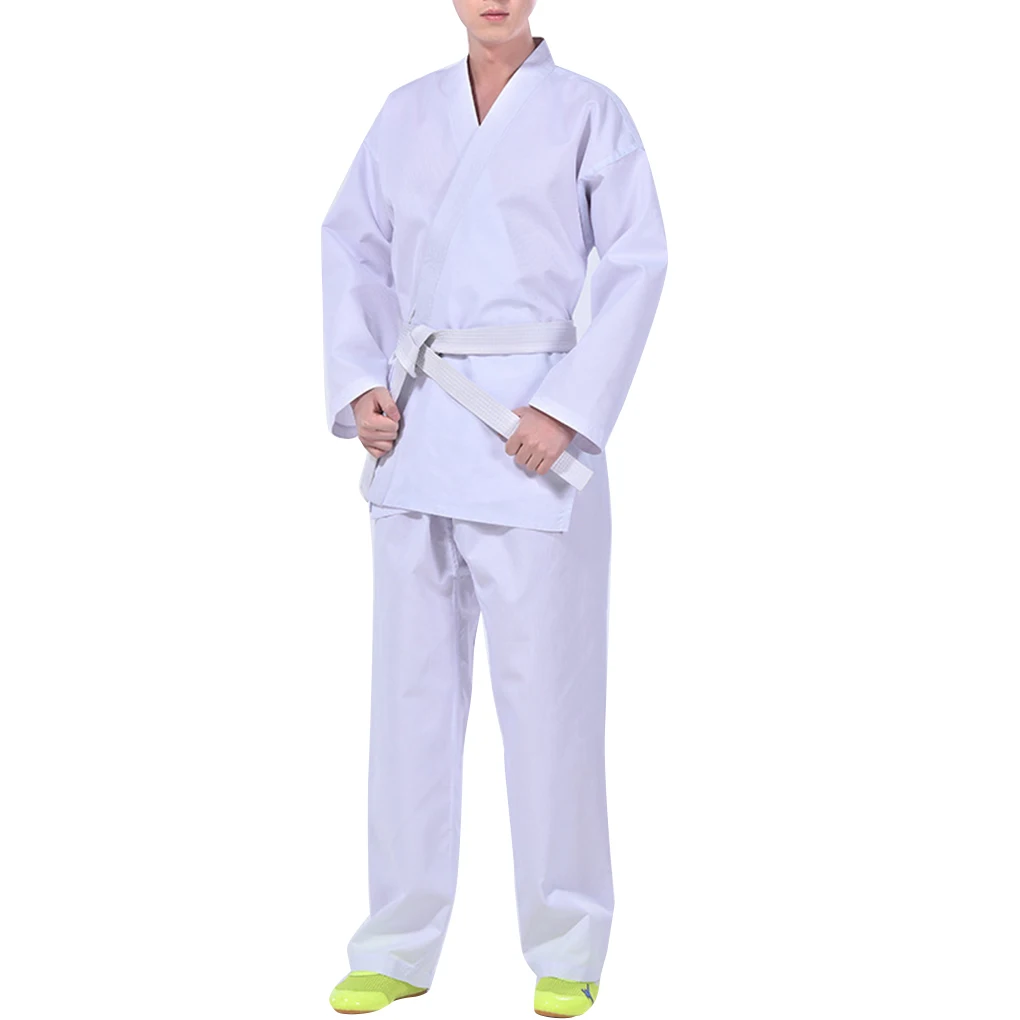 

Unisex Karate Uniform Set Sports Fitness Martial Training Clothes Practice Sportswear Kit Professional Competition XL