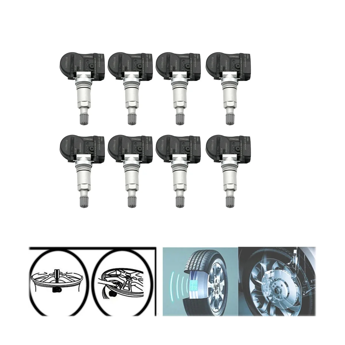 8 шт. 01725271 TPMS датчик для Geely X7 Sport 2020 433 МГц давления в шинах Система мониторинга