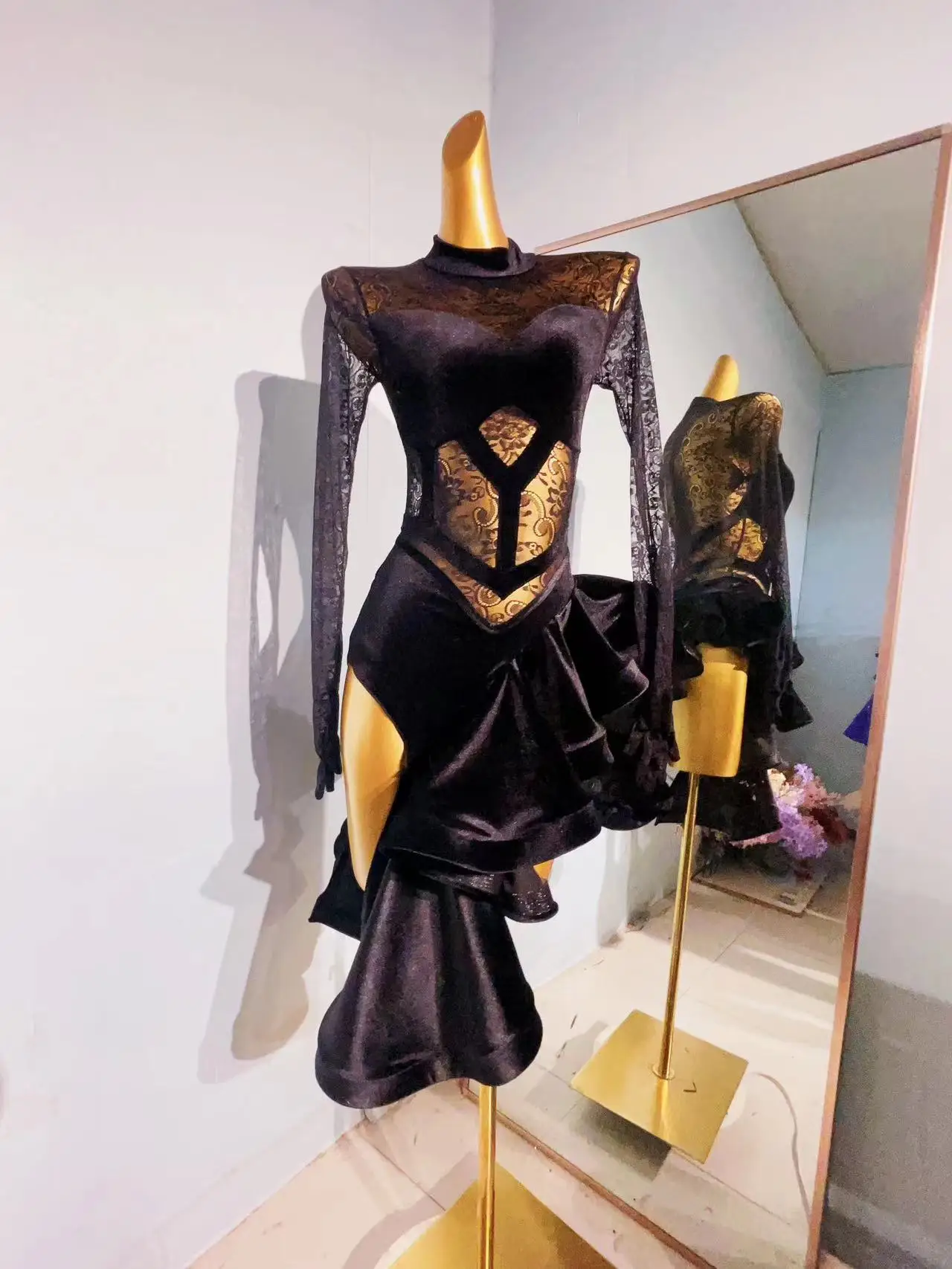 Новинка платье для латиноамериканских танцев высококачественное сексуальное