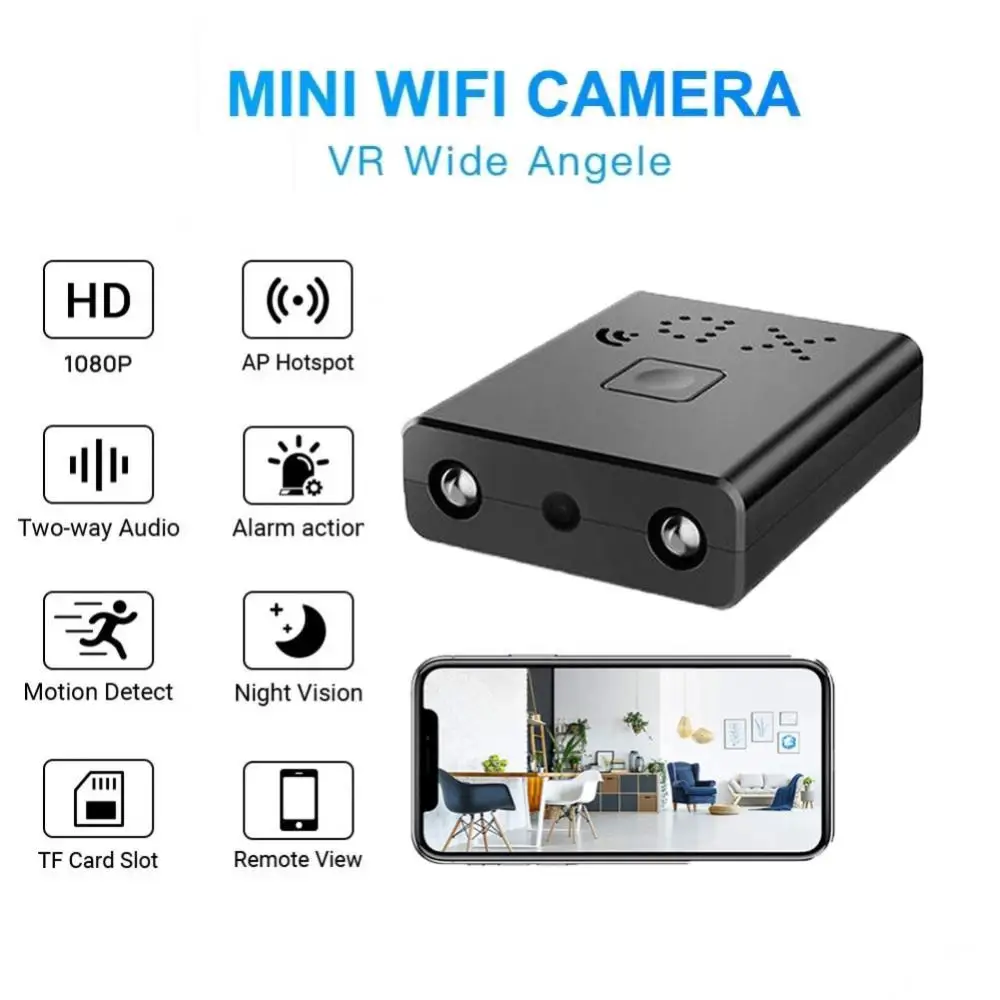 

Full HD1080P Mini Ip Cam XD WiFi Night Vision Camera IR-CUT Motion Detection Security HD Video Recorder Suport Hidden TF Card